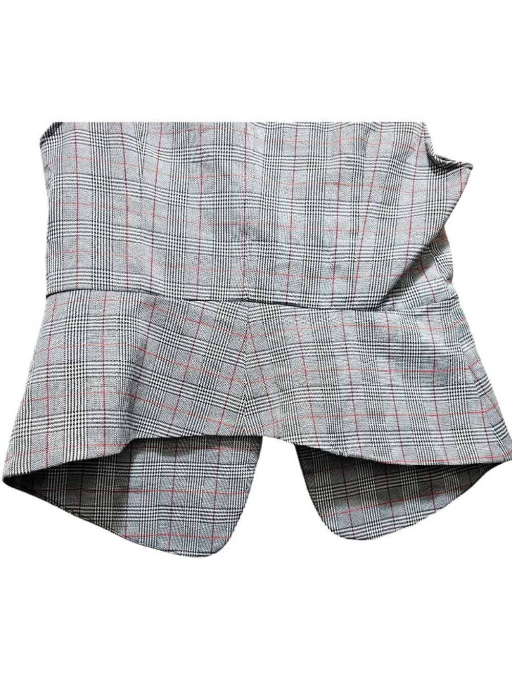 INA [i:na] Women's Plaid Sleeveless Blazer Vest With Zipper Accent Size L - Picture 7 of 13